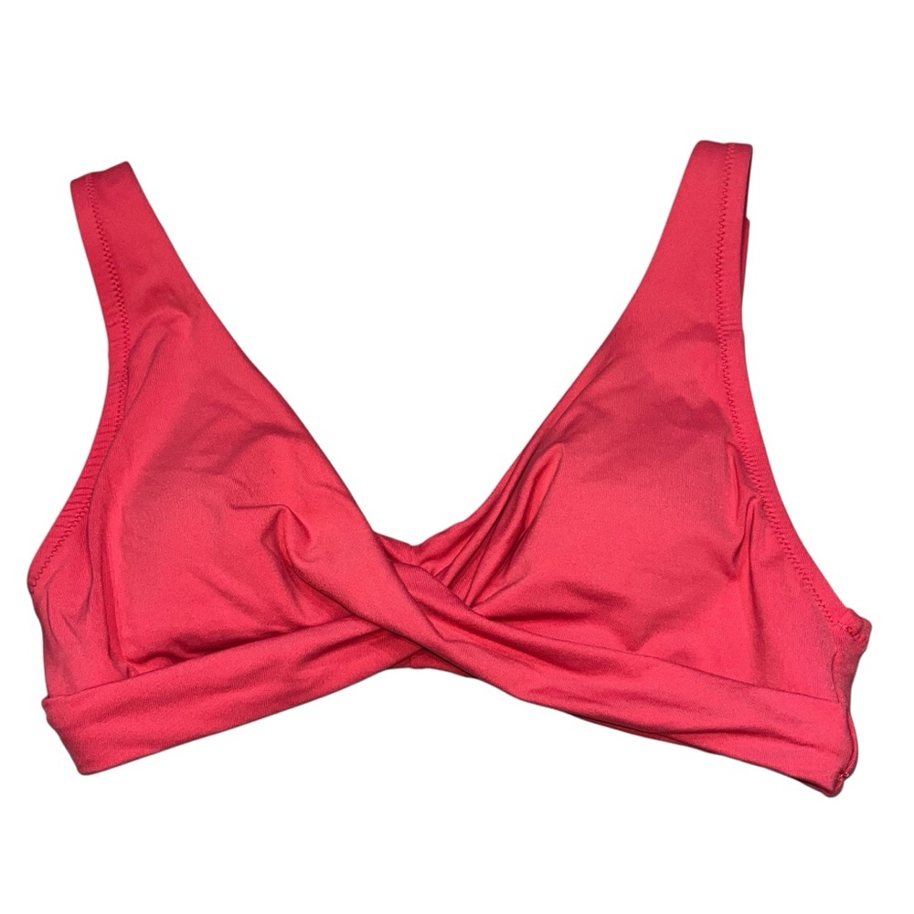 Lands’ End Pink Twist Front Bikini Swim Top size 4
